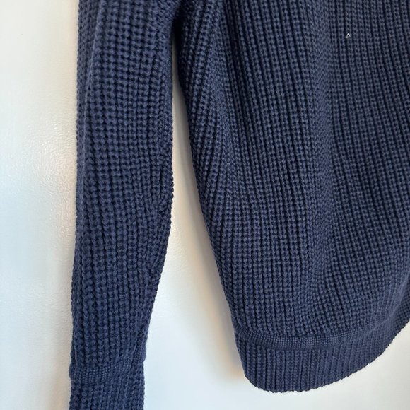 NWT Canada Goose Ladies Williston Sweater Black Label Merino Wool Knit Navy XS - Picture 8 of 8